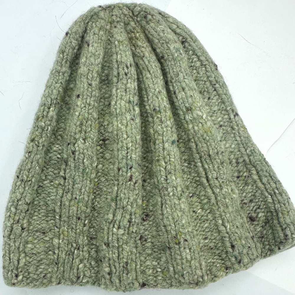 Green Wool Beanie
